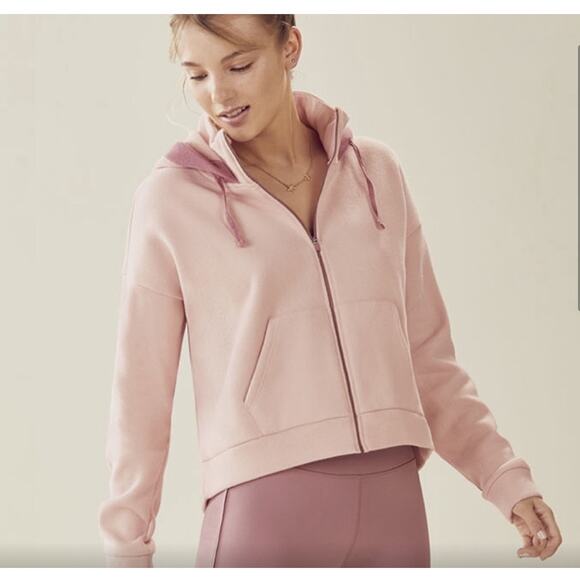 FABLETICS x DEMI LOVATO Valeria Crop Hoodie Zip Up - Picture 1 of 9